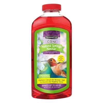 Pennington Natural Springs Hummingbird Food, Liquid Concentrate Nectar {16 oz}.
