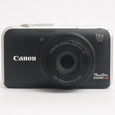 Canon PowerShot SX230 HS 12.1MP Digital Camera With Charger - Black (read)