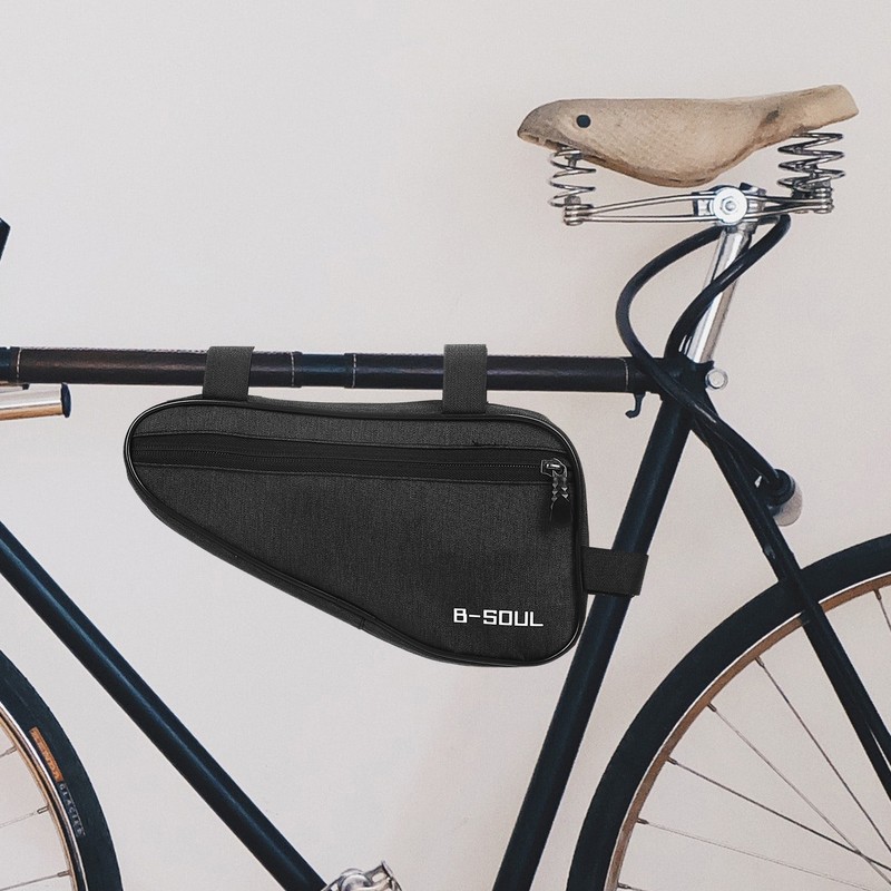 Triangle Bicycle Bag Water-Resistant Bike Frame Pouch Cycling Bike Accessories