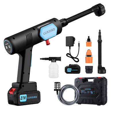 Cordless Pressure Washer Power Cleaner Spray Nozzle Adjustable Car Floor Window