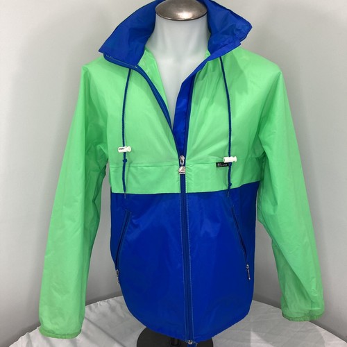 K-Way Jacket Vintage 90s Flourescent Colour Block Mens Small
