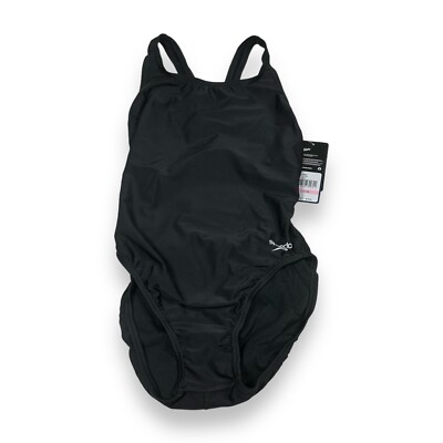 Speedo Women's One Piece ProLT Super Pro Solid Swimsuit, Black, Size 10/36