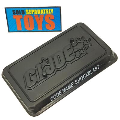 GI Joe Shockblast v2 DISPLAY STAND Resolute 2009 comic pack 25th accessory part