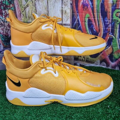 Nike Paul George PG 5 University Gold Shoes Size 18 (DM5045-702) New