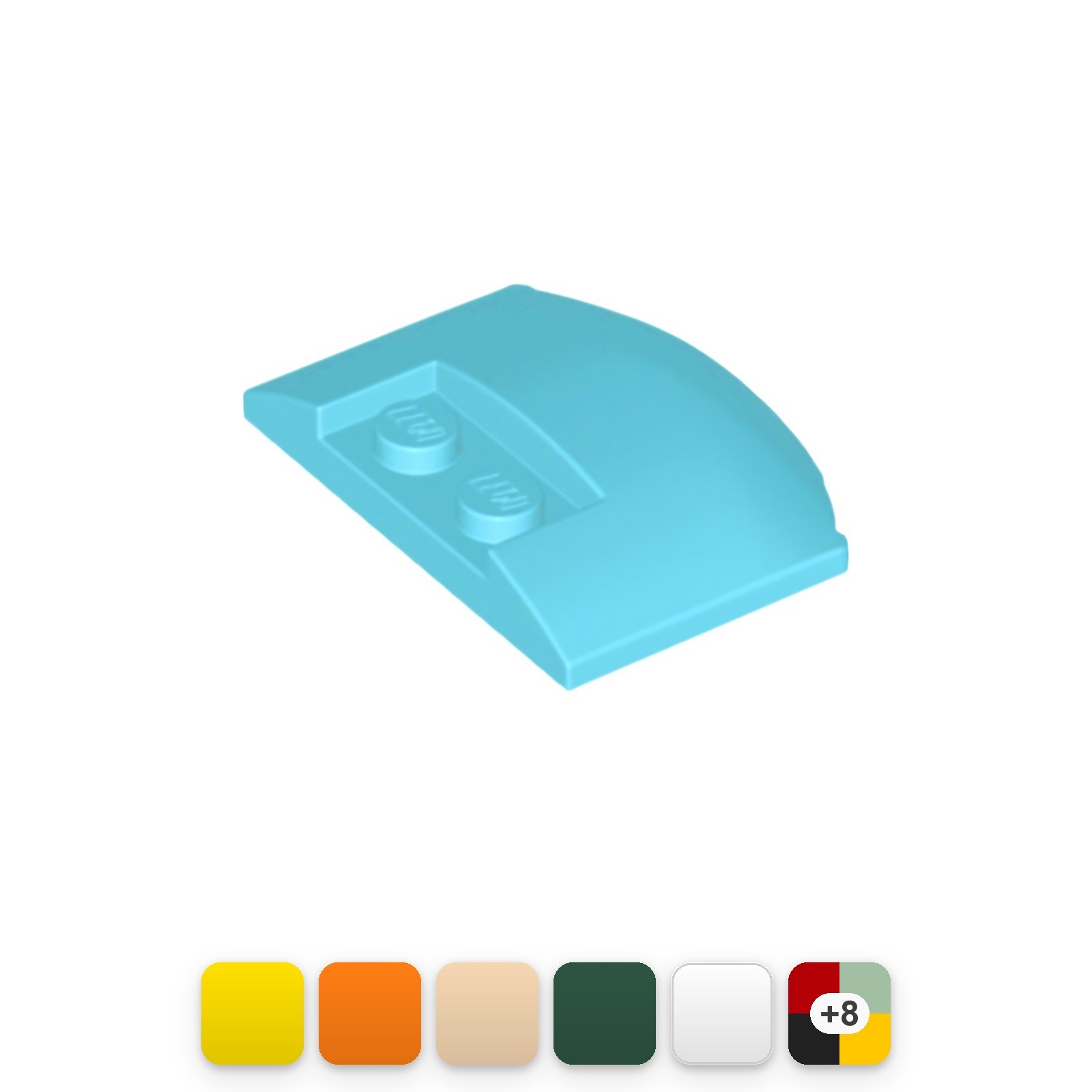 2x LEGO Keil 3 x 4 x 2/3 dreifach gebogen (93604) – Farbe…