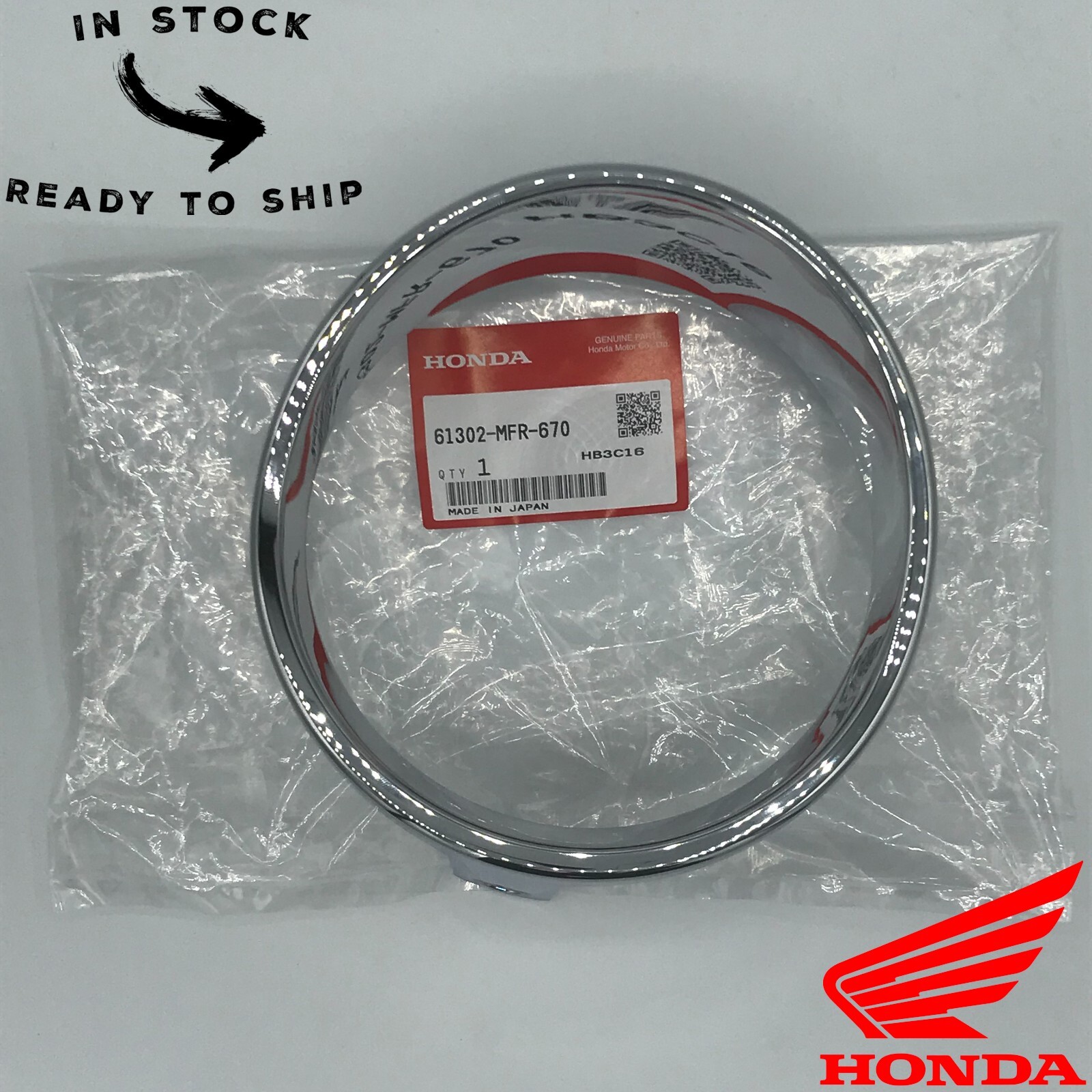 4セット Genuine OEM Honda Headlight Rim Trim Ring 61302-MFR-670 | eBay