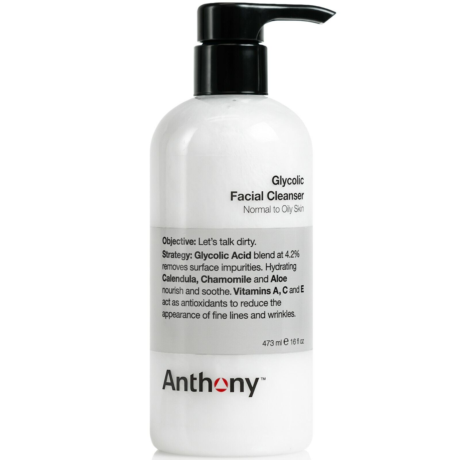 Anthony Glycolic Facial Cleanser, Normal to Oily Skin, Glyco
