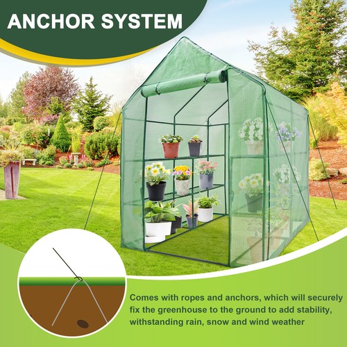 Portable Greenhouse Walk In Green House Outdoor Plant Gardening Year Around