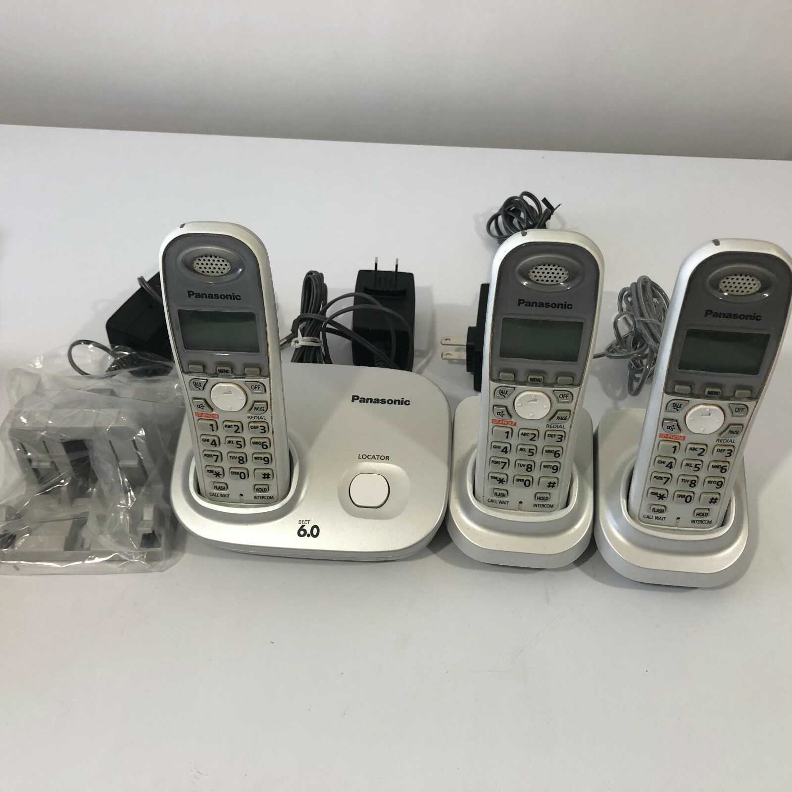 Panasonic KX-TG6073S Cordless Telephone Answering System 3 Handsets Silver