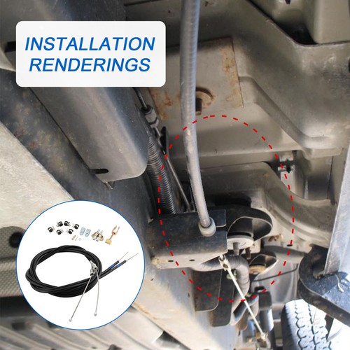 New UNIVERSAL EMERGENCY PARKING BRAKE CABLE KIT 330-9371