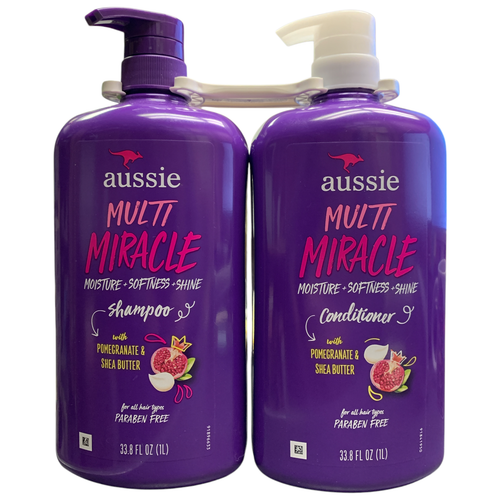 Aussie Multi Miracle 3-in-1 Shampoo and Conditioner 2-Pack, 33.8 fl. oz. each