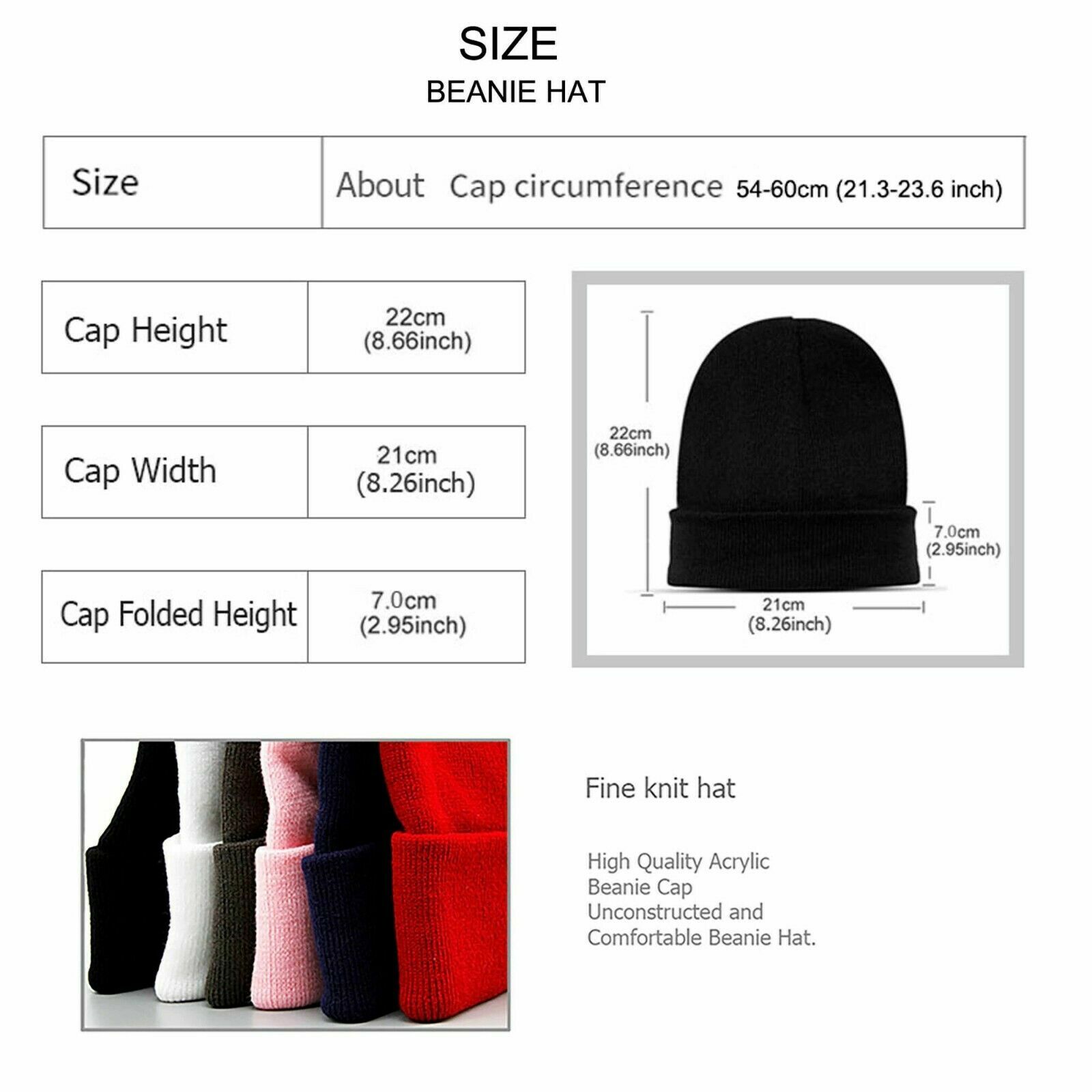 Drew House Beanie Hat Unisex Winter Smiley Face Fashion From