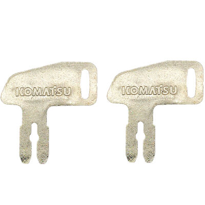 2X Kes for Komatsu Master Battery Disconnect Key with Logo K2C166