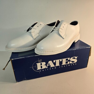 Bates Lites E07131 Womens White Leather USA Dress Oxford Shoe - CHOOSE SIZE