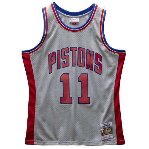 

Мужская футболка Mitchell - Ness NBA SWINGMAN - DETROIT PISTONS 82 ISIAH THOMAS, Gray/blue/red