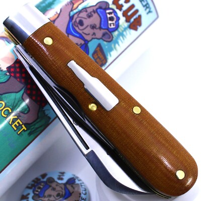 NEW GEC 14 Beer Cub Pale Ale Linen Micarta Great Eastern Cutlery Tidioute 143223