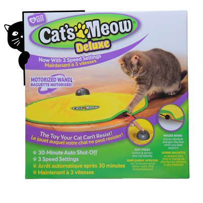 Pets Know Best Cat's Meow Deluxe Motorized Wand! 3 Speed Settings