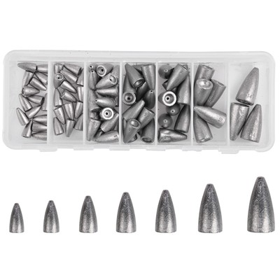 Worm Fishing Sinker Weights Kit, Bass Sinker Fishing Weights Set Assortment S...