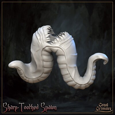 Sharp Toothed Spawn of Deep Mini Miniature Model Figure RPG Tabletop Gaming D&D