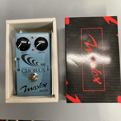Maxon Compact Series Ambient Stereo Chorus Guitar Effects Pedal  ASC10