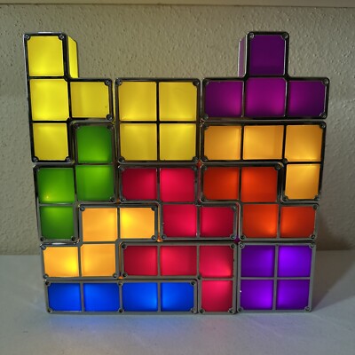 Official Tetris Lights Stackable 2012 Light Decor w/ Extra Blocks / 11 Blocks