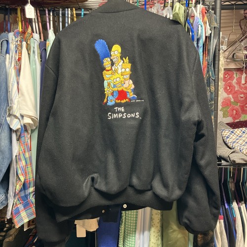 R*様 【70s】SIMPSON work jacket usa製 The Simpsons Varsity Wool Leather Jacket - Maker of Jacket SIMPSON