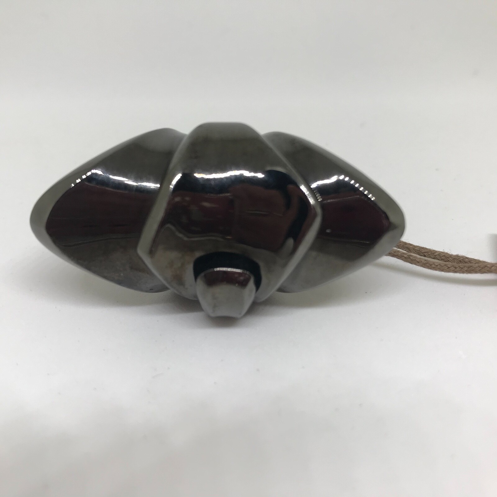 Pre-owned Robert Lee Morris $325nwtblack / Gunmetal Ringsilver Platedsize 6.5 To 7 In Silver