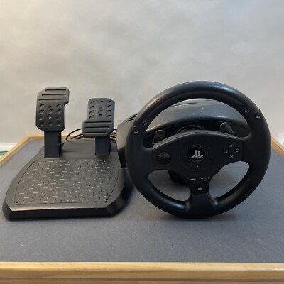 Thrustmaster T80 Playstation PS3 PS4 Racing Steering Wheel Clamp & Pedal Tested