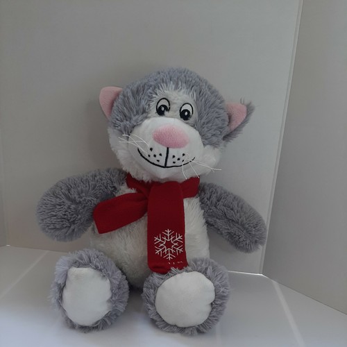Petsmart Lucky Cat Plush Collectible Toy Gray Squeaker Luv-a-Pet Stuffed Animal