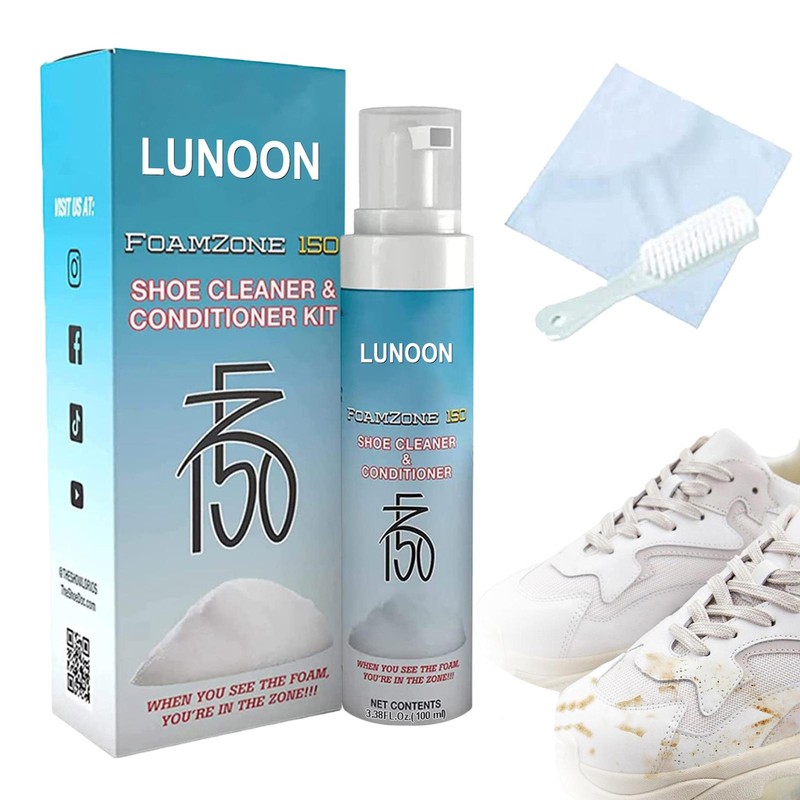 Shoe Cleaner Kit Foamzone 150 Shoe Cleaner Remove Stain, Dirt, and Grime