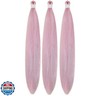Tinsel Braiding Hair Pre stretched Light Pink Braiding Hair for Glitter Braids Festival Braids