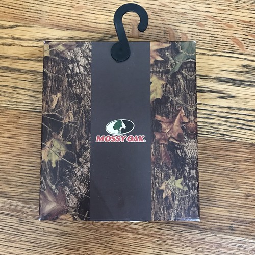 Mossy Oak Mens Genuine Leather Trifold Wallet Brown Camo