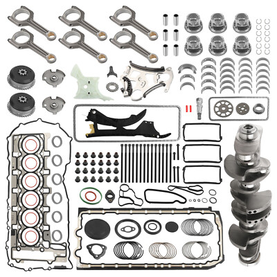 Engine Overhaul Rebuild Kit - Crankshaft/Con Rods/Timing Sets For BMW 3.0L N55
