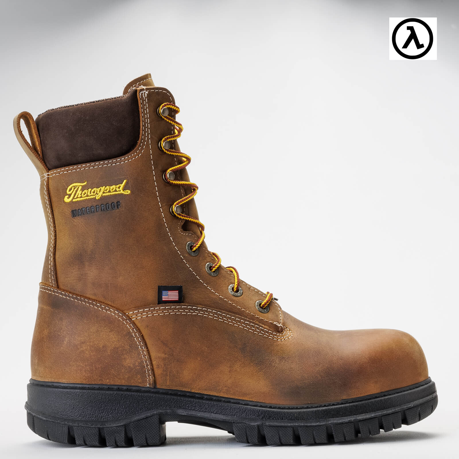 Pre-owned Thorogood Genesis Series 8″ Chestnut Nano Safety Toe Waterproof Boot 804-4259 In Brown