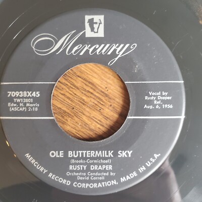 Ole Buttermilk Sky / Giant (theme WB) Rusty Draper Mercury 45rpm Record VG+