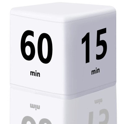 Cube Timer Time Management And Countdown Settings With Gravity Sensor Flip Timer