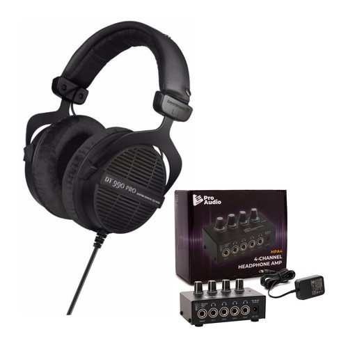 Beyerdynamic DT 990 PRO Studio Headphones (Ninja Black, Limited Edition) Bundle Beyerdynamic DT 990 PRO Studio Headphones (Ninja Black, Limited Edition) Bundle