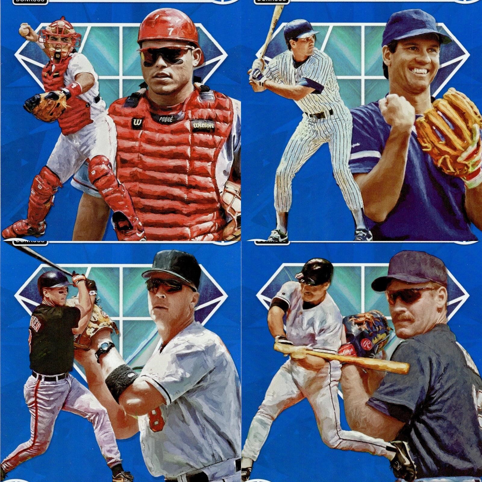 イチロー⭐DONRUSS⭐DIAMOND KINGS 1/1 2023 Donruss Baseball BLUE FOIL Diamond Kings 1-30 You Pick