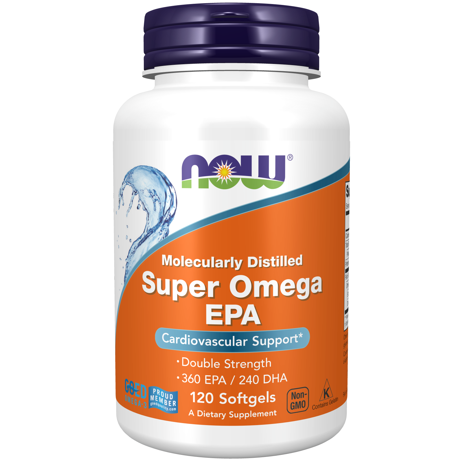 NOW Foods Super Omega EPA двойной силы, 720 мг, 120 мягких таблеток