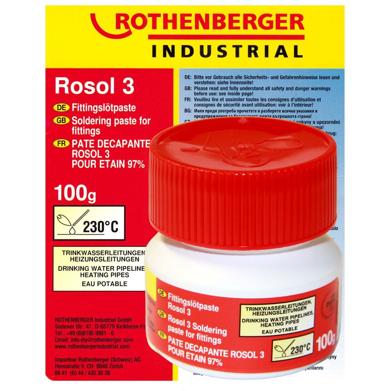 Rothenberger FittingslÃ¶Tpaste WeichlÃ¶Ten LÃ¶Tpaste 100g Flussmittel LÃ¶Ten 45226
