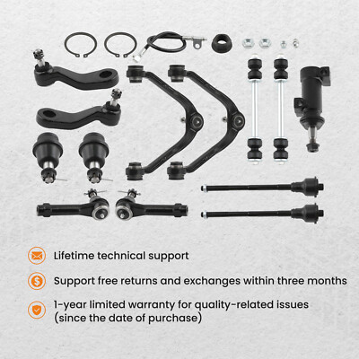 13Pcs Front Suspension Control Arm Kit For Chevrolet Silverado GMC Truck 4WD/AWD
