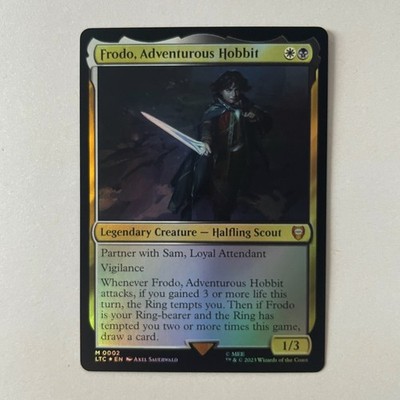 Magic the Gathering Lord of the Rings #M0002 Frodo Adventurous Hobbit Foil Mythic