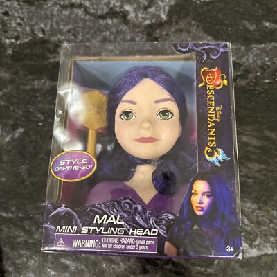 Disney Descendants 3 Mal 7'' Mini Styling Head NIB