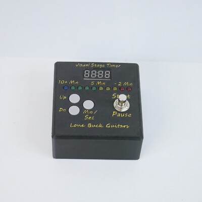Visual Pedalboard Stage Set Timer with LED Display Lights Gig Countdown Clock
