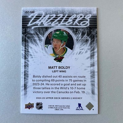 2024 Upper Deck Series 2 #DZ-100 Matt Boldy Dazzlers Orange