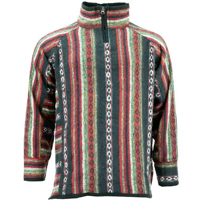 Algodón Peinado Chaqueta Cárdigan LoudElephant Sudadera Hippy Jersey Cremallera