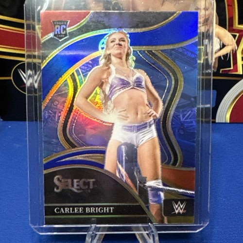 2024 Panini Select WWE Carlee Bright Silver Red Blue