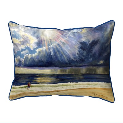 Betsy Drake Sun Beams Large Indoor Outdoor Pillow