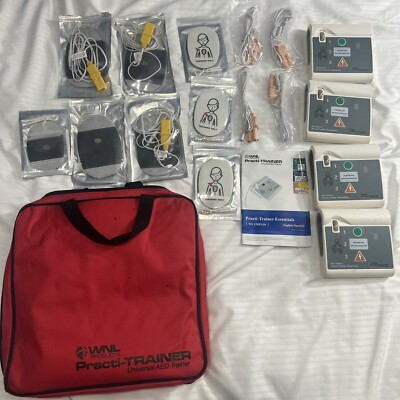 Please Read! 4-Pack AED Practi-Trainer ESSENTIALS CPR Training AED WNL