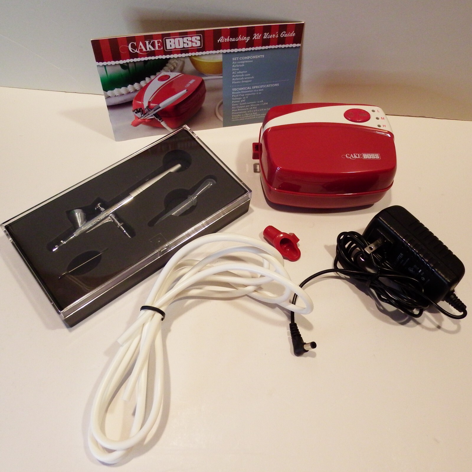 CAKE BOSS Airbrushing kit デコレーション用エアブラシ Amazon.com: Cake Boss Decorating Tools Airbrushing Kit, Red